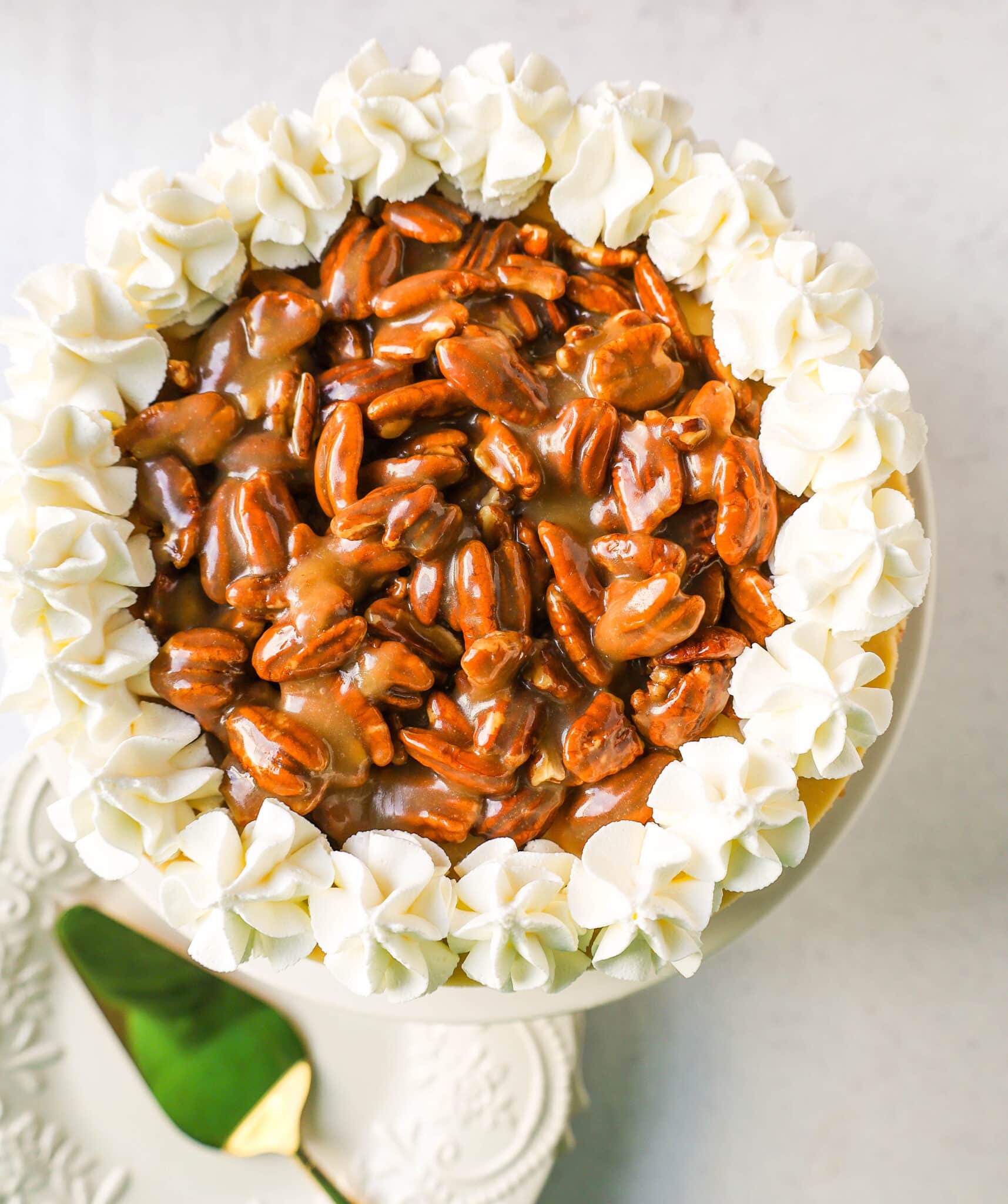 Southern Pecan Praline Cheesecake – Modern Honey