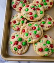 Christmas M&M Cookies – Modern Honey