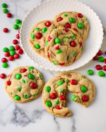 Christmas M&M Cookies – Modern Honey