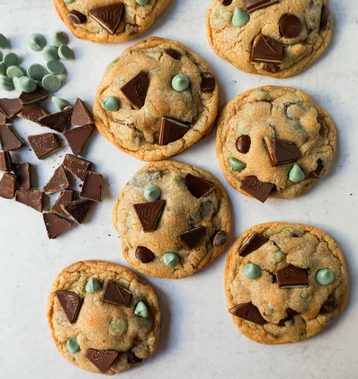 Mint Chocolate Chip Cookies – Modern Honey