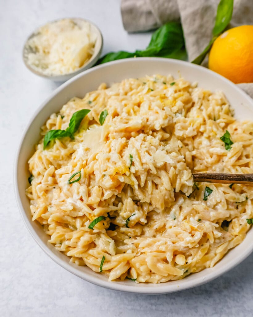 Creamy Lemon Orzo – Modern Honey