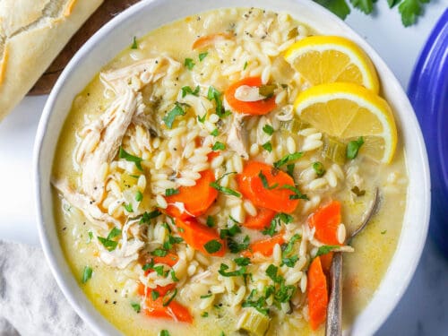 Lemony Chicken & Rice Soup