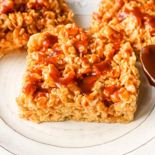 Salted Caramel Rice Krispies Treats – Modern Honey