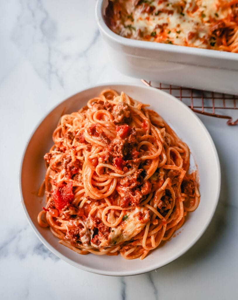 TikTok Million Dollar Baked Spaghetti – Modern Honey