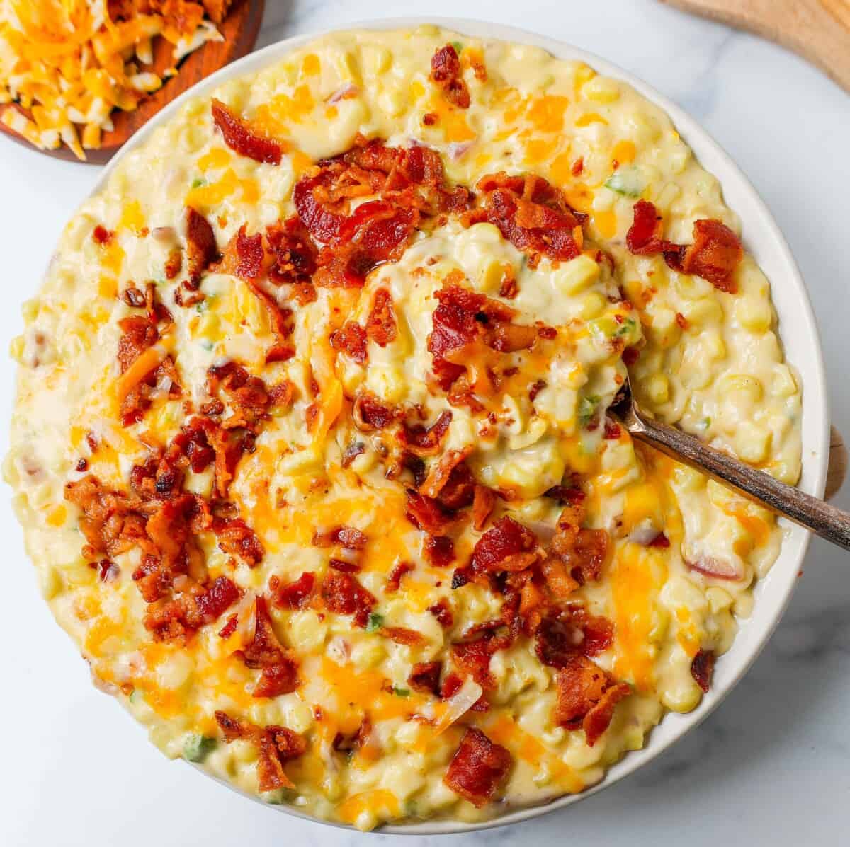 Creamed Corn With Bacon – Modern Honey