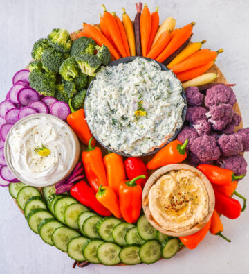 Crudite Platter (Veggie Tray with Dips) – Modern Honey