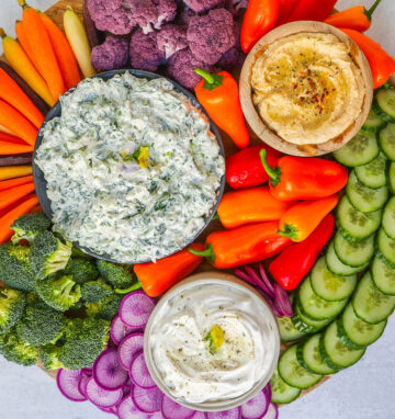 Crudite Platter (Veggie Tray with Dips) – Modern Honey