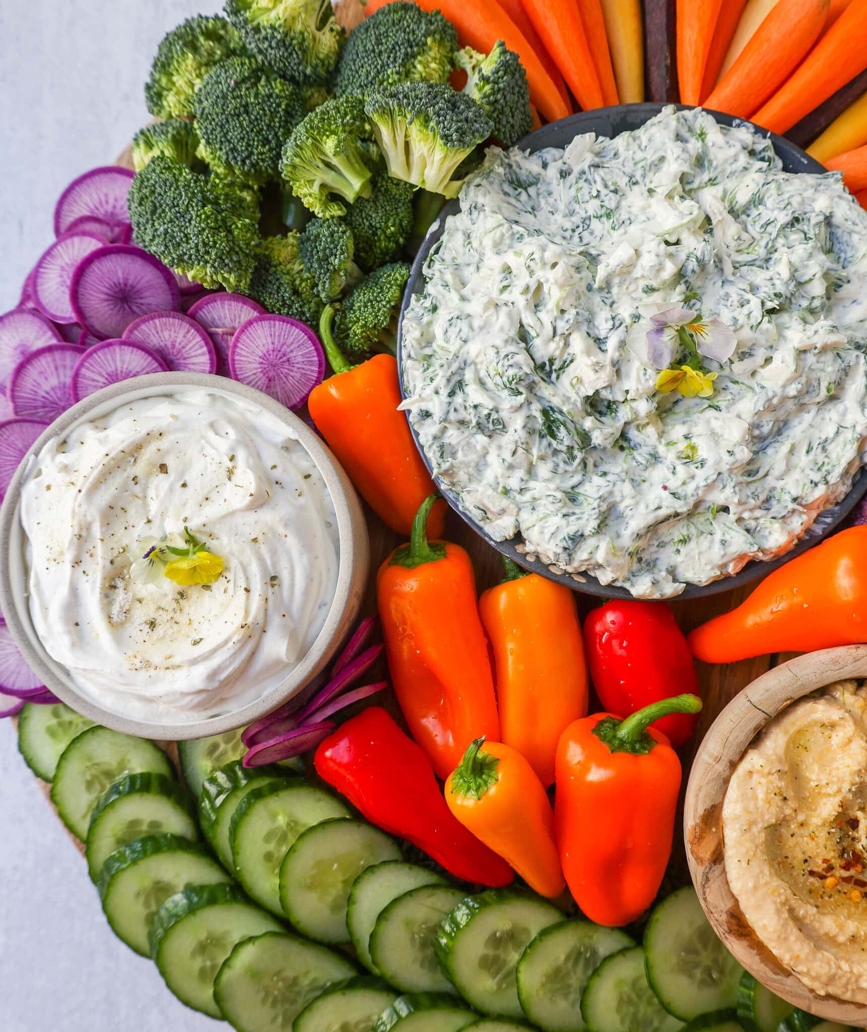 Crudite Platter (Veggie Tray With Dips) – Modern Honey