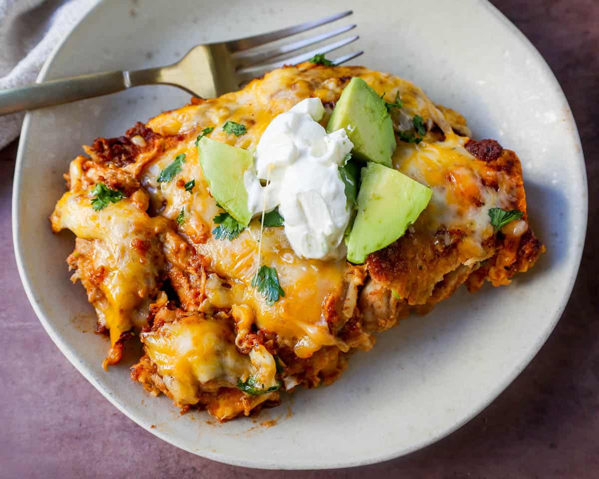 Red Chile Chicken Enchiladas – Modern Honey