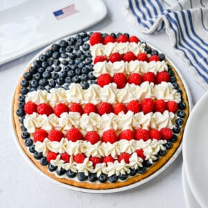 Sugar Cookie Flag Fruit Pizza – Modern Honey