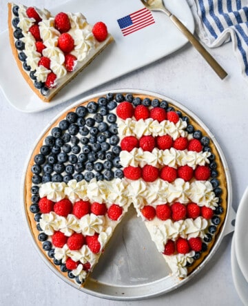 Sugar Cookie Flag Fruit Pizza – Modern Honey