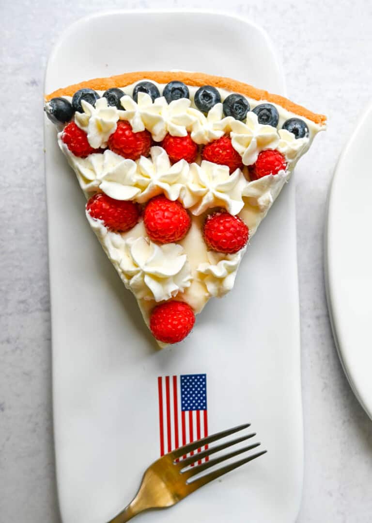 Sugar Cookie Flag Fruit Pizza – Modern Honey