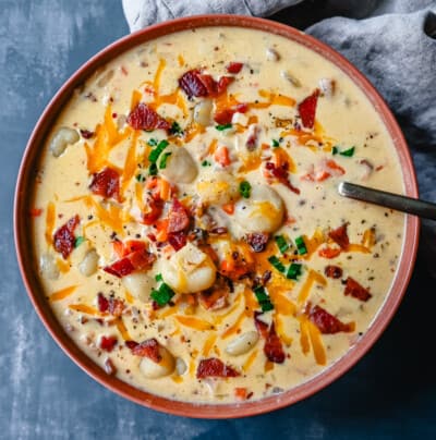 Bacon Cheddar Gnocchi Soup – Modern Honey