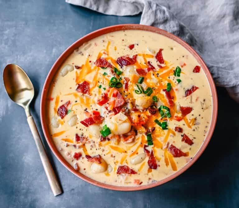 Bacon Cheddar Gnocchi Soup – Modern Honey