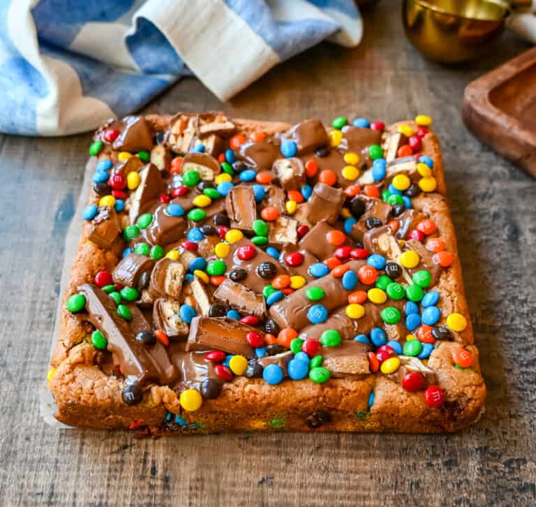 Candy Bar Cookie Bars – Modern Honey