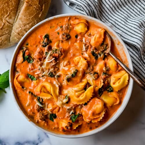 Creamy Sausage Tortellini Soup – Modern Honey