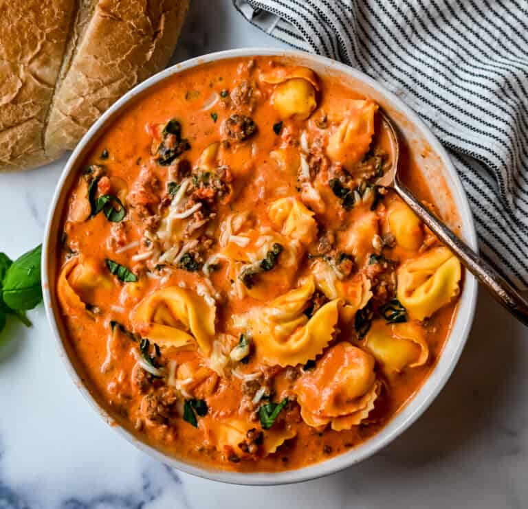 Creamy Sausage Tortellini Soup – Modern Honey