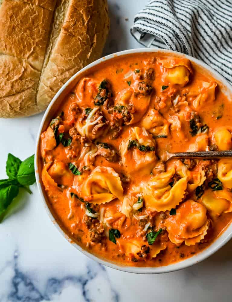 Creamy Sausage Tortellini Soup – Modern Honey