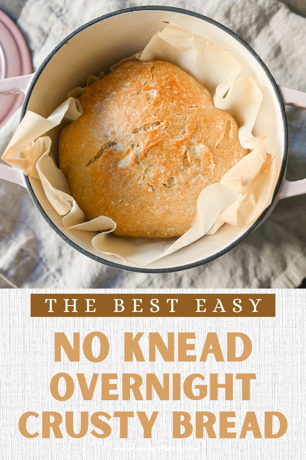 Small No Knead Bread (Easy Dutch Oven Recipe)