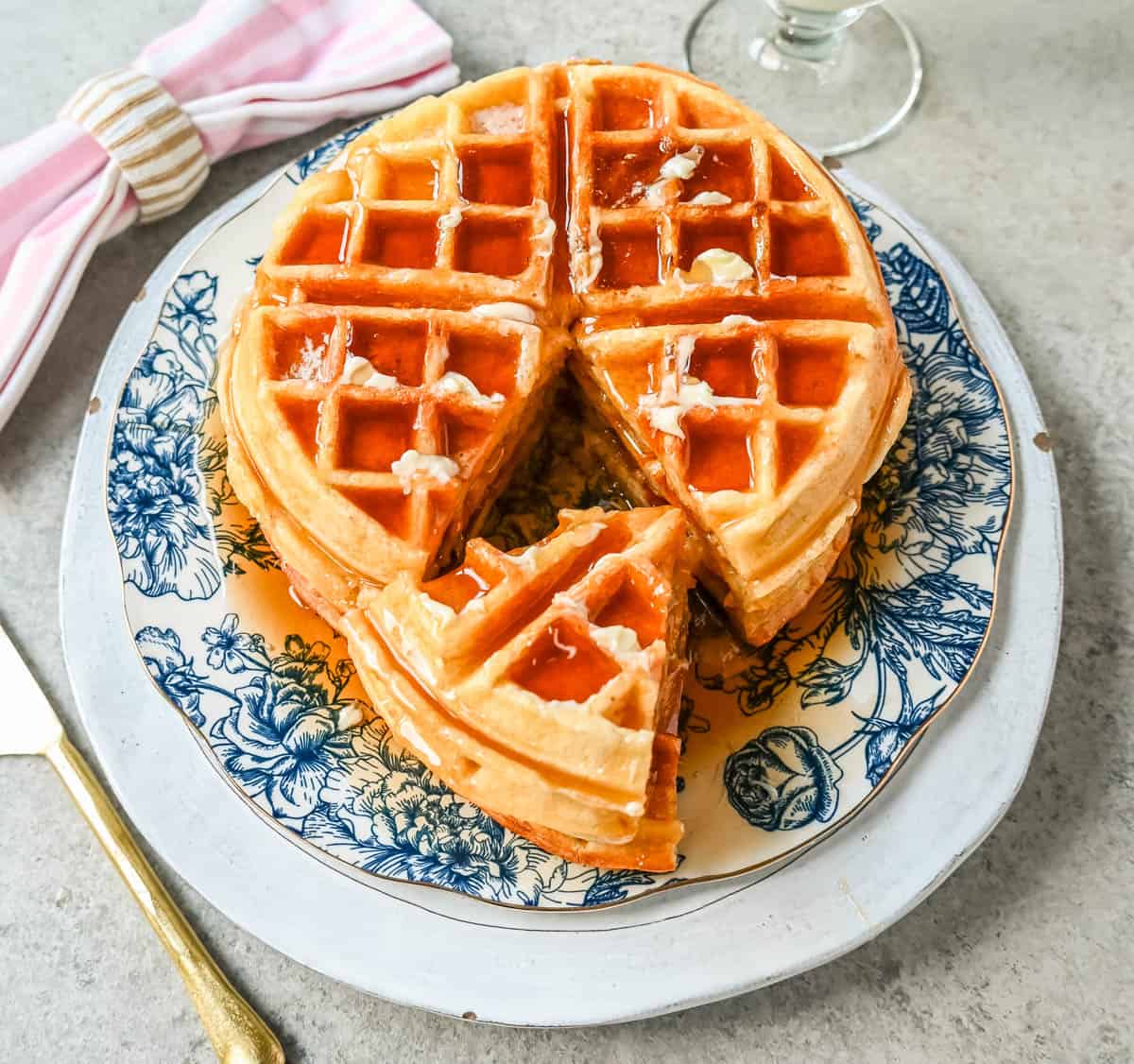 How to make the best homemade waffles. Learn how to make easy buttermilk waffles at home.