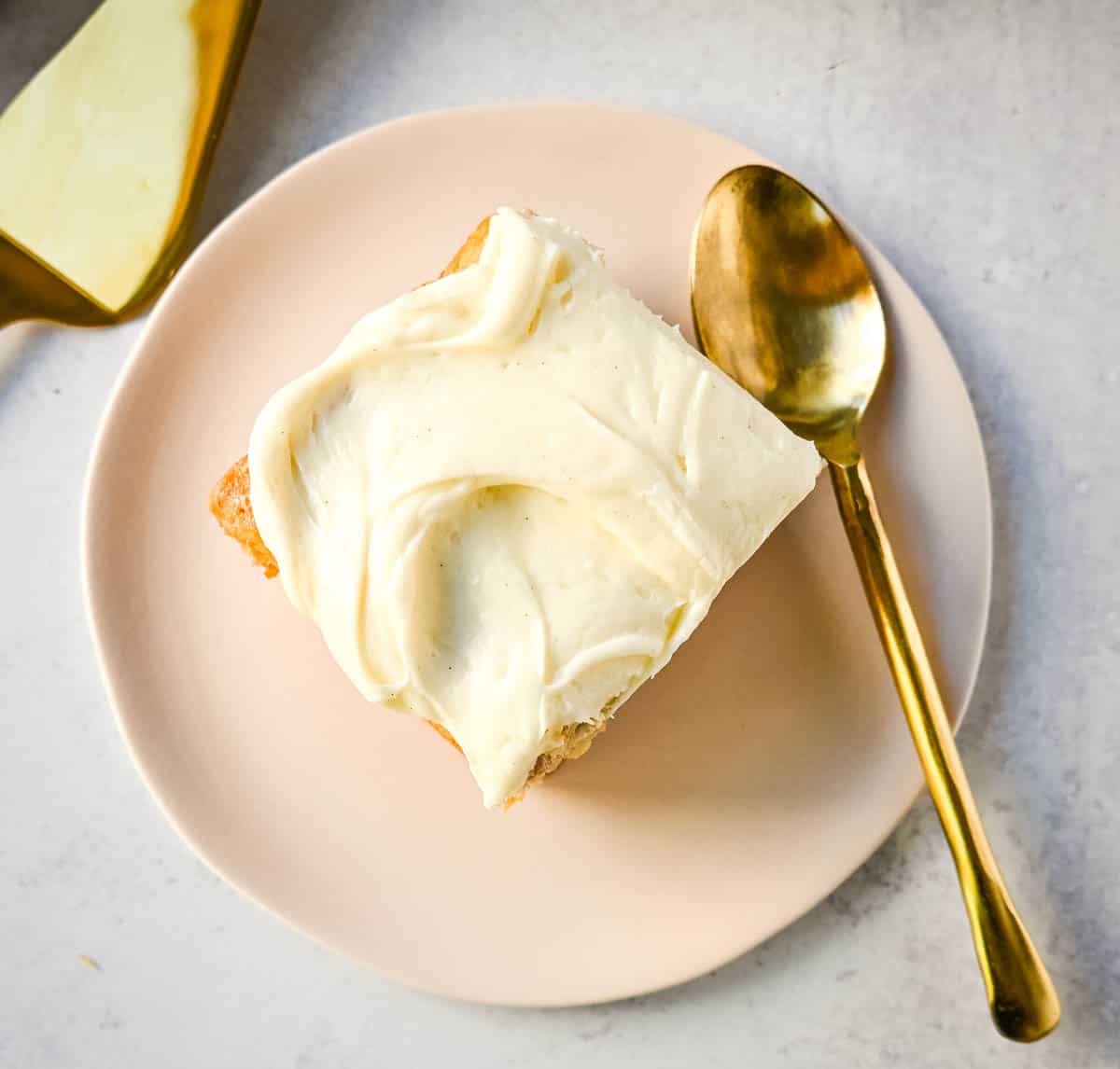 These moist, sweet banana bars frosted with rich, toffee brown butter frosting are the best banana bar recipe ever! You will love these frosted banana bars with cream cheese frosting.