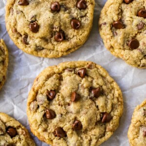 This Chocolate Chip Oatmeal Cookie Recipe was made famous from the Milk&Cookies Bakery in New York City. It has soft and chewy centers, with crisp edges, and ground oats for the perfect texture.