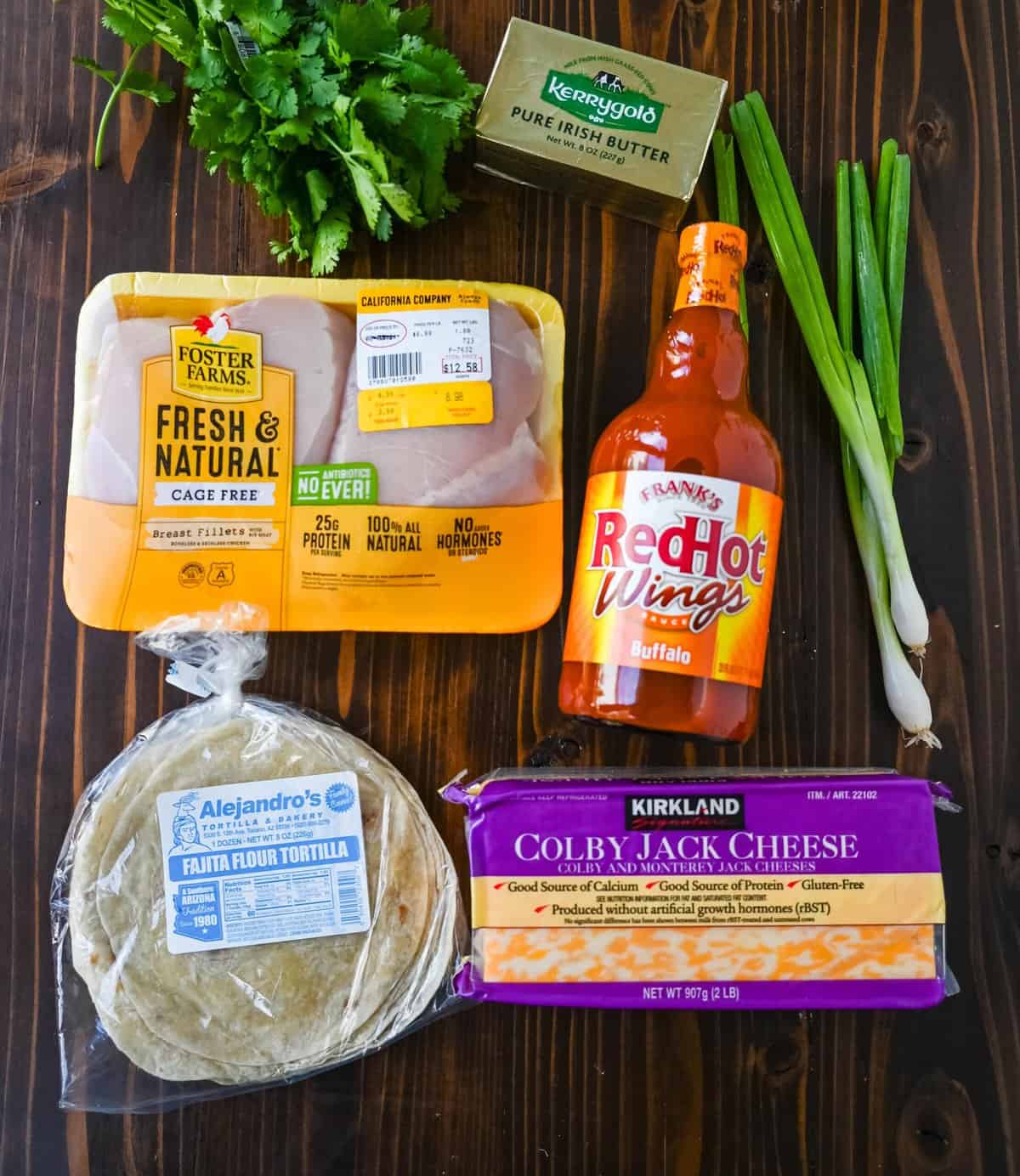 Crispy Buffalo Chicken Tacos Ingredients