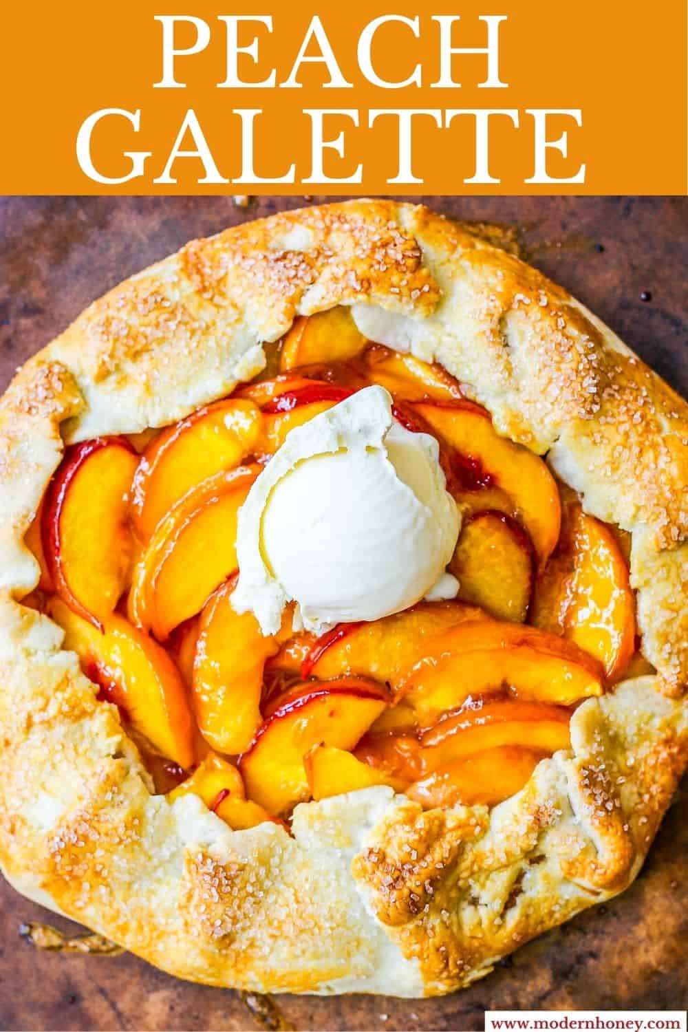 This Homemade Peach Galette is made with a warm, golden crust that's both buttery and flaky and filled with juicy, sweetened, sun-ripened peaches and baked until perfection. This is the perfect summer dessert recipe!