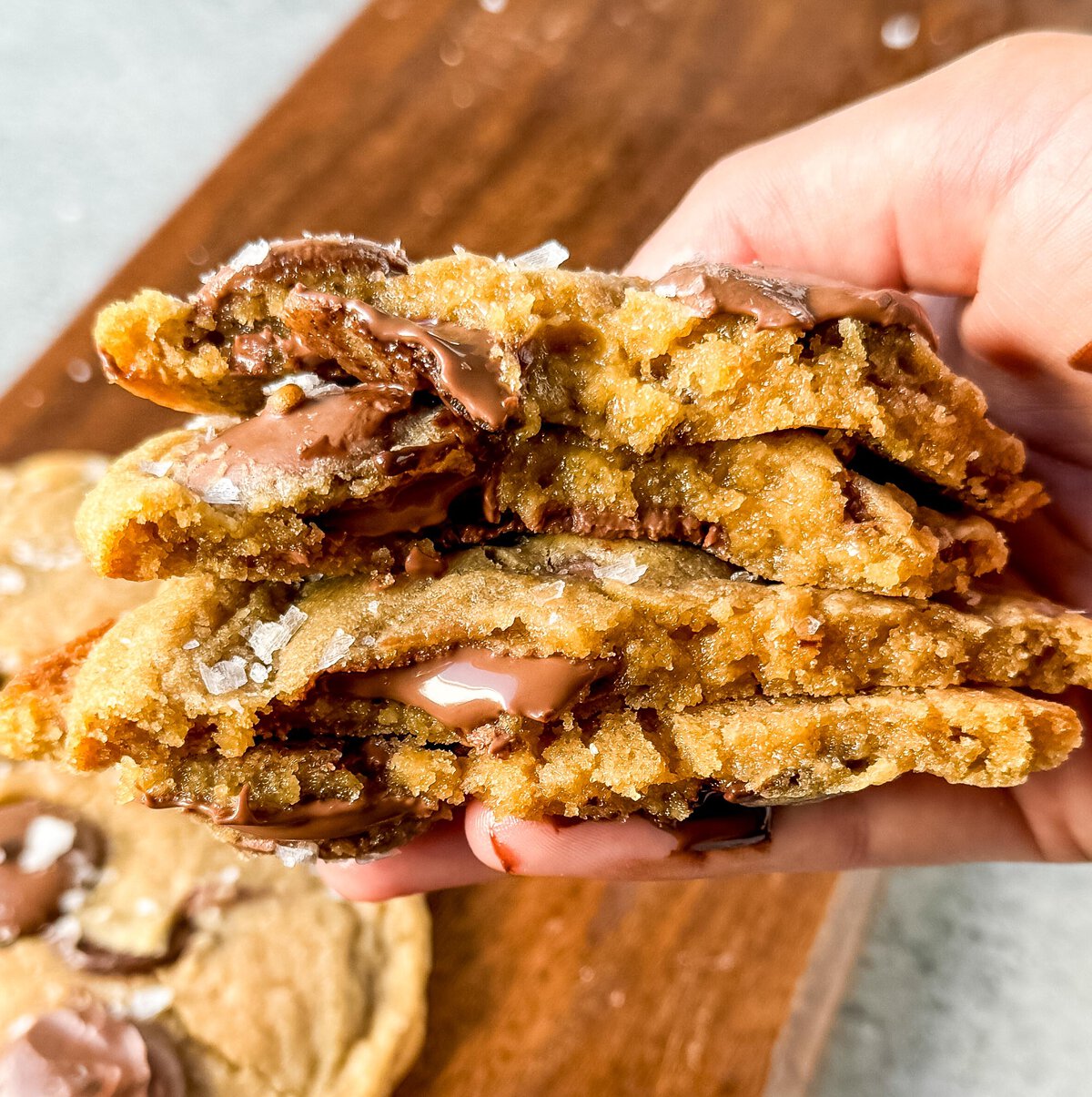 This rich, buttery brown butter chocolate chip cookie has a chewy center and crisp edges and highlights the nutty richness of browned butter. The caramel-like flavor perfectly complements pockets of melted, gooey chocolate. These browned butter chocolate chip cookies are the ultimate upgrade to the classic chocolate chip cookie.