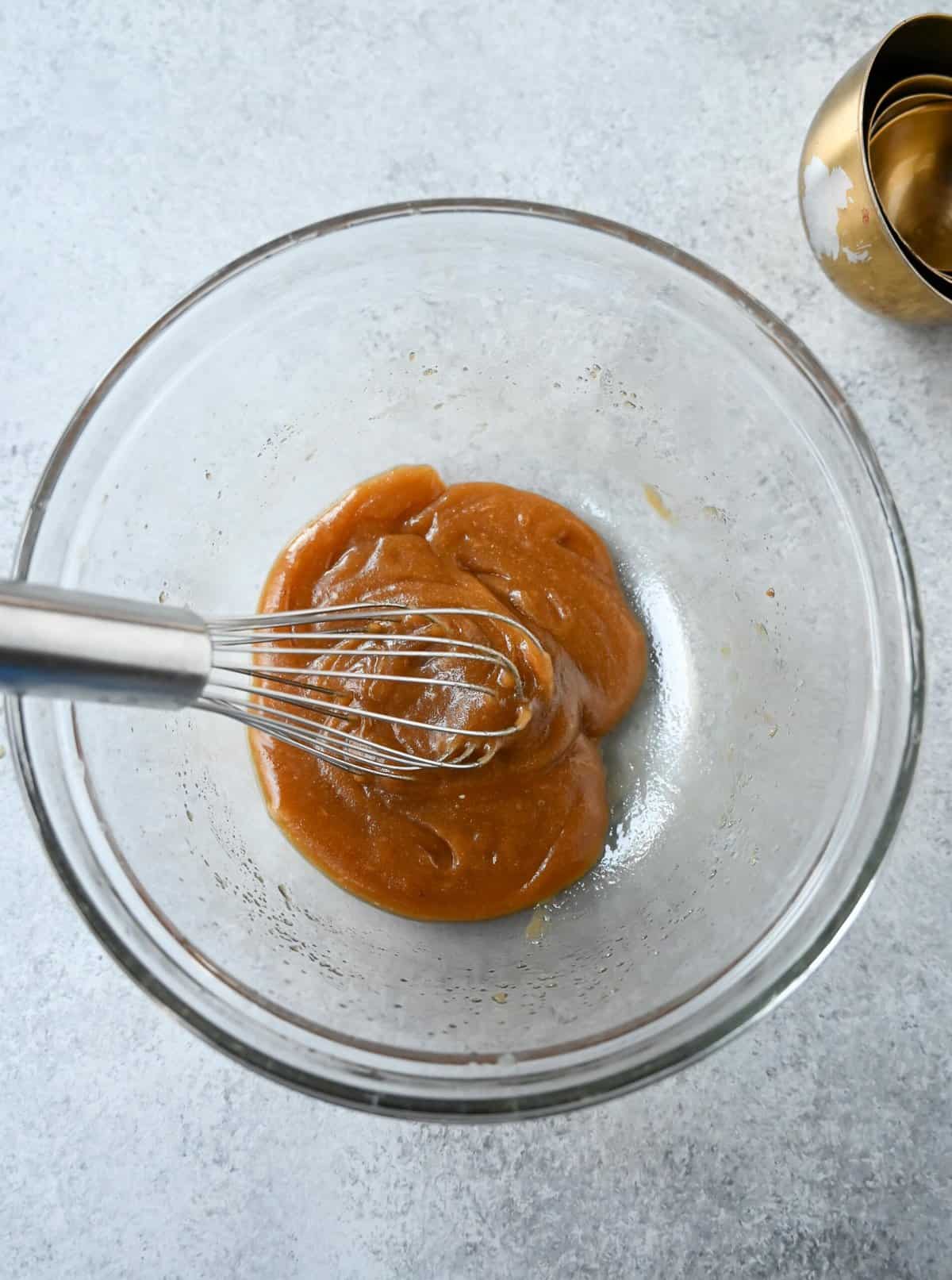 Whisk sugars into the butter to make edible chocolate chip cookie dough