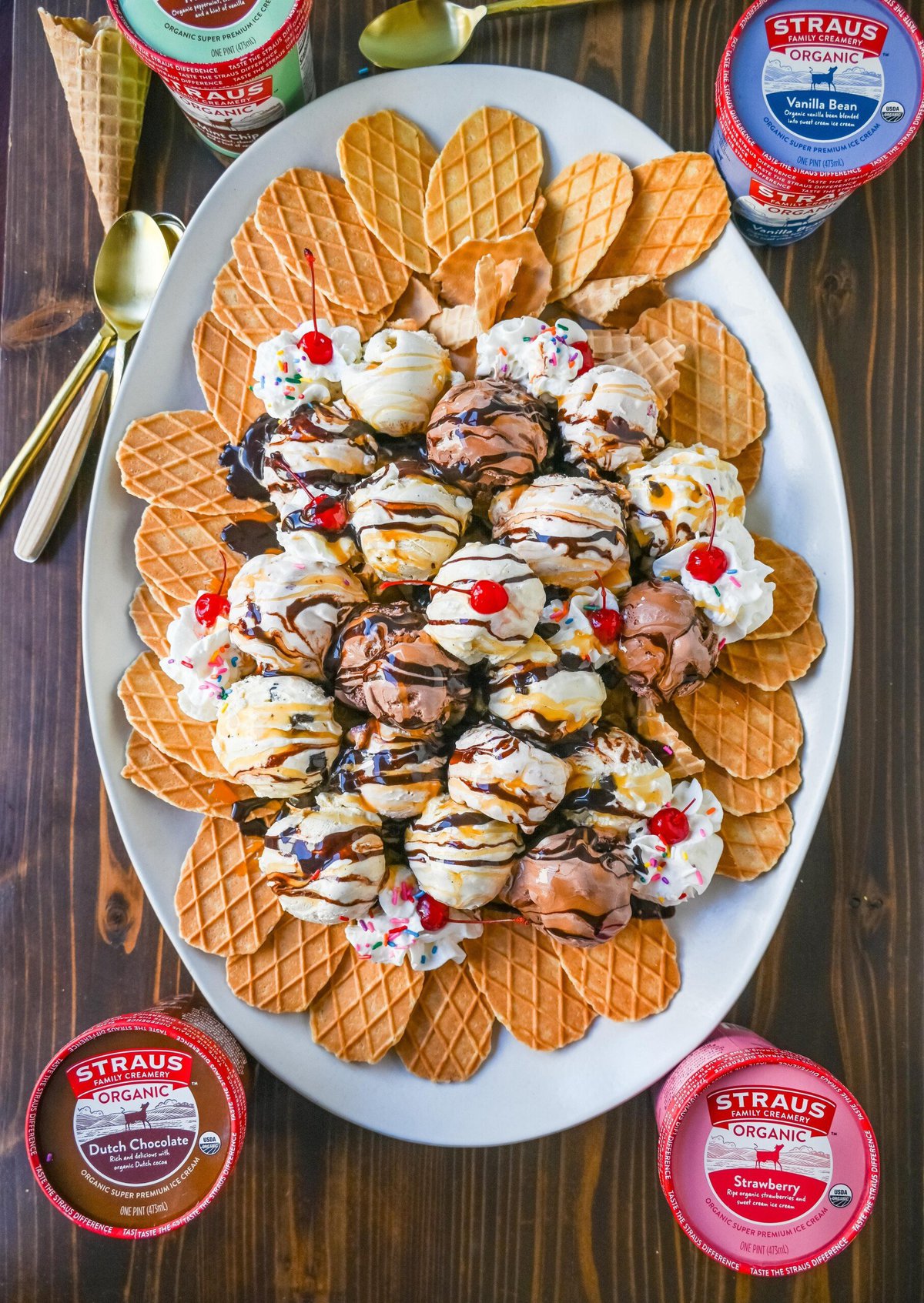 Ice cream nachos are a yummy dessert that combines the crunch of waffle cone pieces with scoops of your favorite ice cream, topped with a variety of delicious toppings like chocolate fudge, caramel, whipped cream, and cherries. This fun and creative ice cream treat is perfect for sharing! 