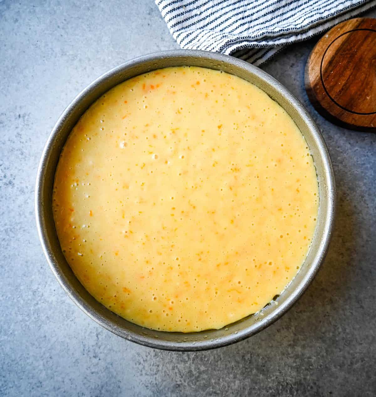 Orange Olive Oil Cake Batter