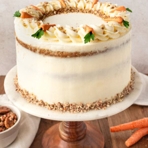 The Best Carrot Cake Recipe. A moist, tender homemade carrot cake covered in a sweet cream cheese frosting. The perfect carrot cake recipe!