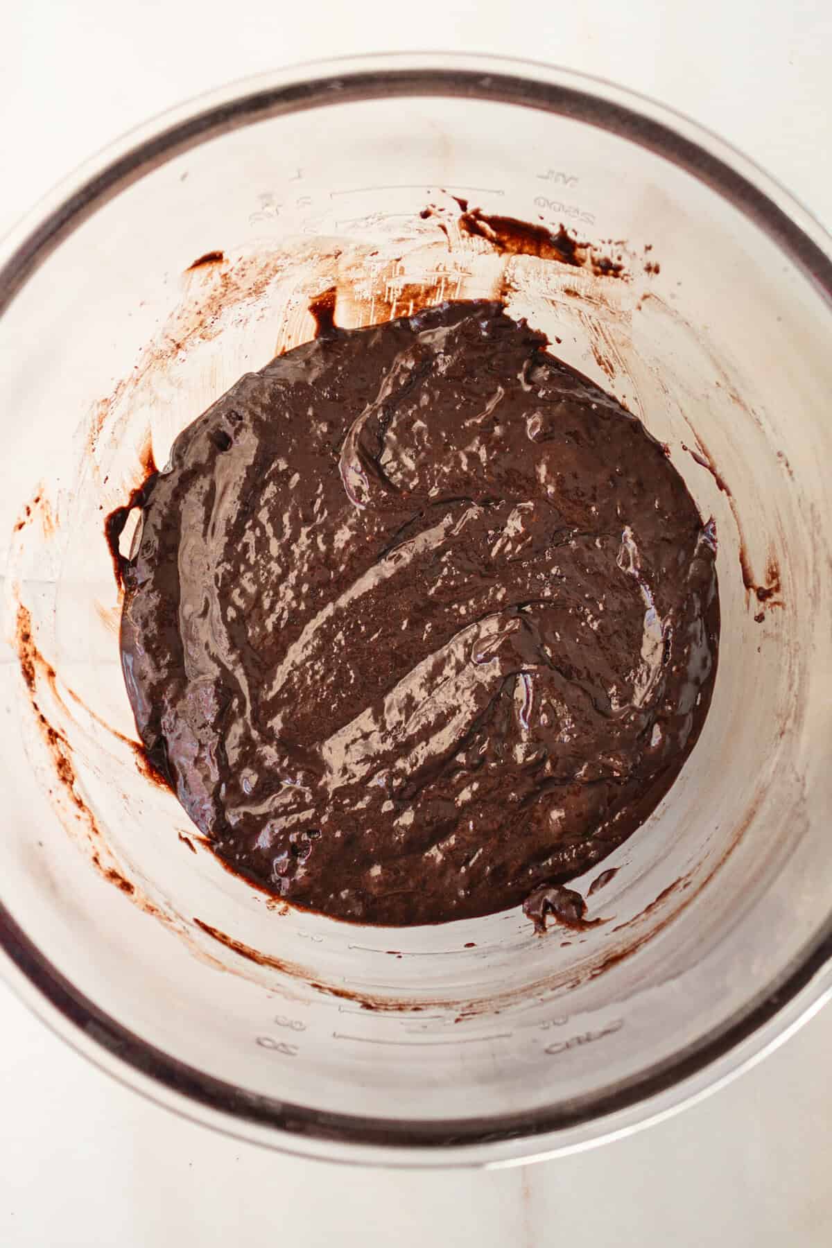 Chocolate cupcake batter