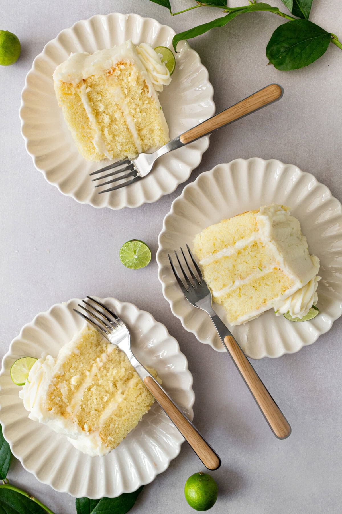 Moist key lime cake with sweet cream cheese frosting. A light and fluffy citrus lime cake with the perfect lime buttercream frosting! This is the best lime cake recipe!