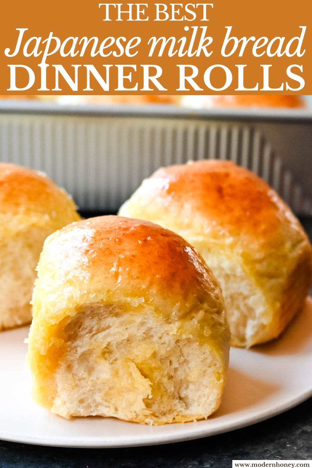 These Japanese milk bread dinner rolls are the most soft, fluffy, and tender homemade rolls due to a special technique. This game changing technique makes all of the difference for making melt-in-your-mouth rolls.