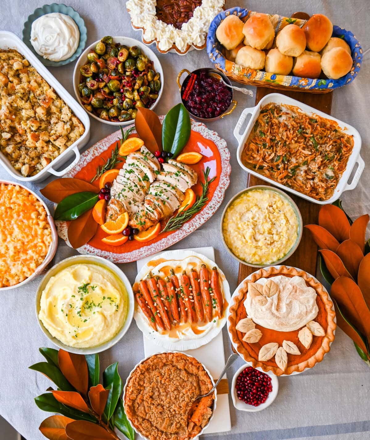 Thanksgiving Dinner Spread. Find all of the best Thanksgiving recipes from award-winning pumpkin pie to homemade green bean casserole to sweet potato casserole to homemade dinner rolls to stuffing and so much more. Find 70+ Thanksgiving recipes all in one place.