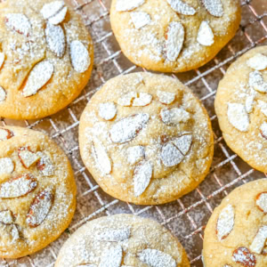 Almond Croissant Cookies taste like an almond croissant—buttery, flaky, and packed with a homemade almond filling. Almond croissant cookies are a delectable mashup of the classic French pastry and a soft, crumbly cookie, and they’ve gone viral on TikTok for good reason!