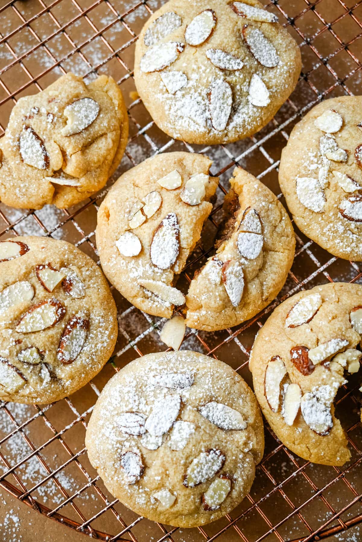 Almond Croissant Cookies taste like an almond croissant—buttery, flaky, and packed with a homemade almond filling. Almond croissant cookies are a delectable mashup of the classic French pastry and a soft, crumbly cookie, and they’ve gone viral on TikTok for good reason! 