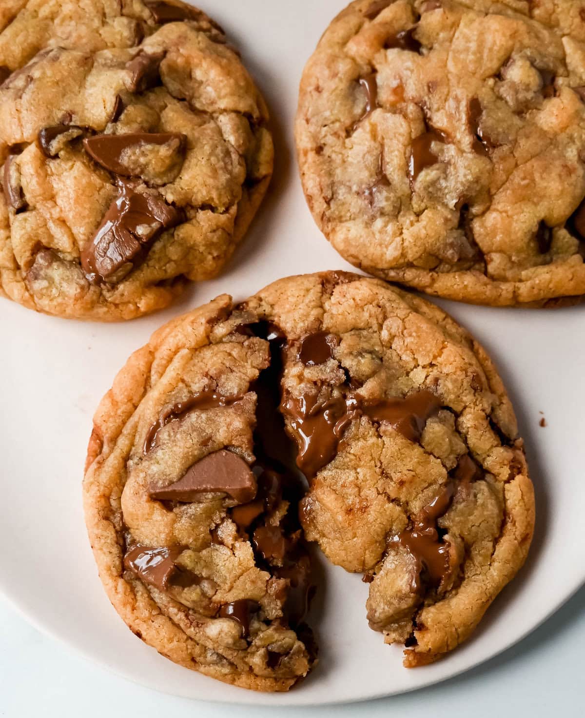 Chewy Chocolate Chip Cookies (with sweetened condensed milk). This chewy chocolate chip cookie recipe is made with a secret, special ingredient, sweetened condensed milk, that gives it the perfect chewy texture and caramel notes. This is an easy sweetened condensed milk chocolate chip cookie recipe!