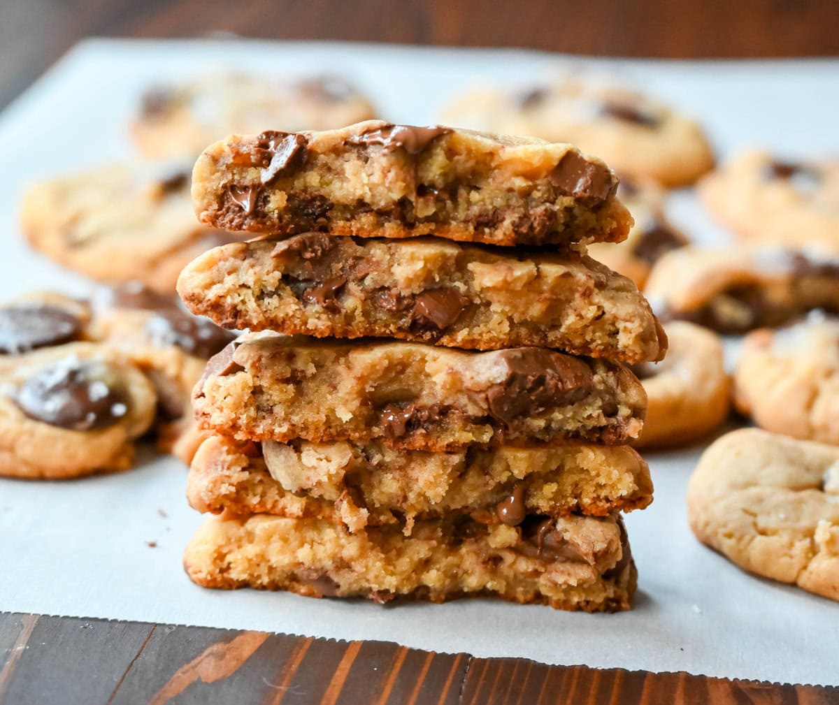 Chewy Chocolate Chip Cookies (with sweetened condensed milk). This chewy chocolate chip cookie recipe is made with a secret, special ingredient, sweetened condensed milk, that gives it the perfect chewy texture and caramel notes. This is an easy sweetened condensed milk chocolate chip cookie recipe!