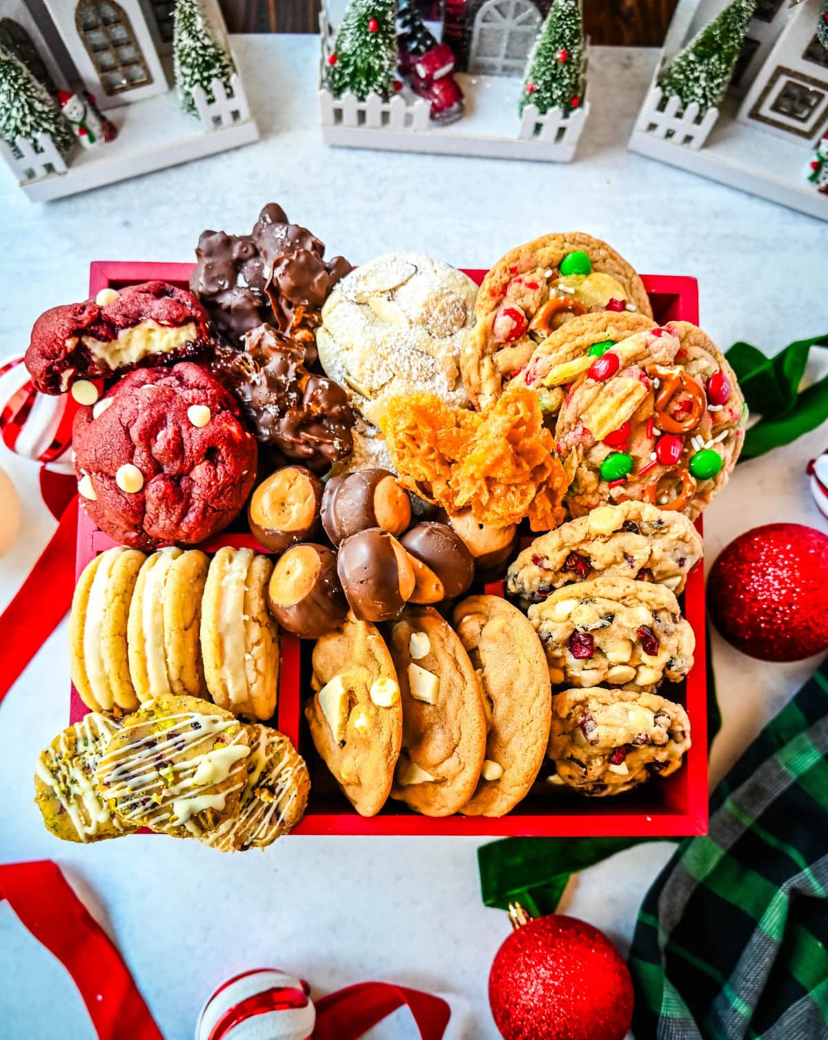 Christmas Cookie Box. How to make a Christmas cookie box filled with homemade Christmas cookies.