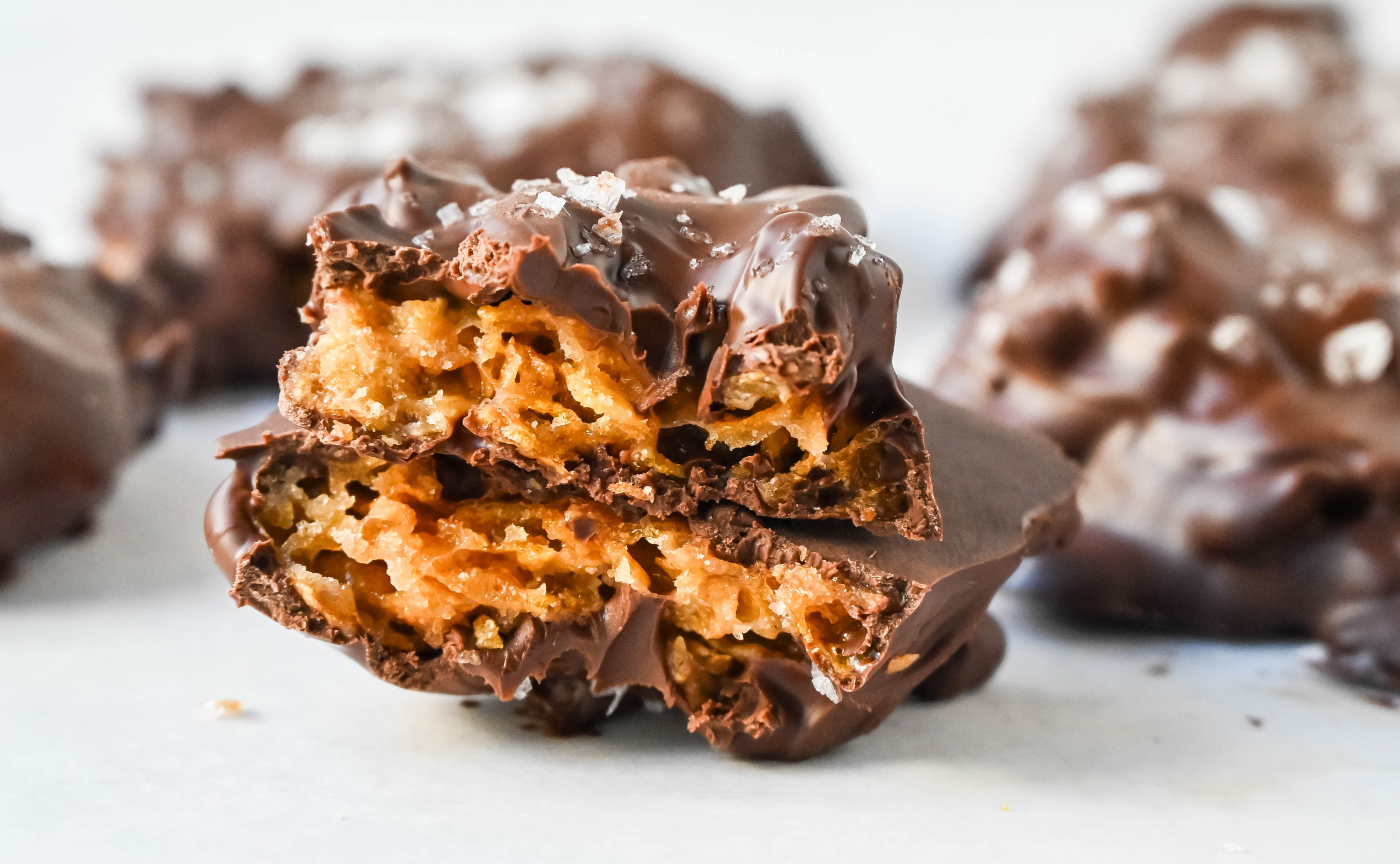 Chocolate Covered Cornflake Crack. Cornflake Crack is a super easy treat made with only three ingredients -- cornflakes cereal, butter, and brown sugar—this quick treat bakes into a caramelized layer of goodness that’s perfect on its own or even better when dipped in melted chocolate. This can also be called Cornflake Crunch or Cornflake Candy.