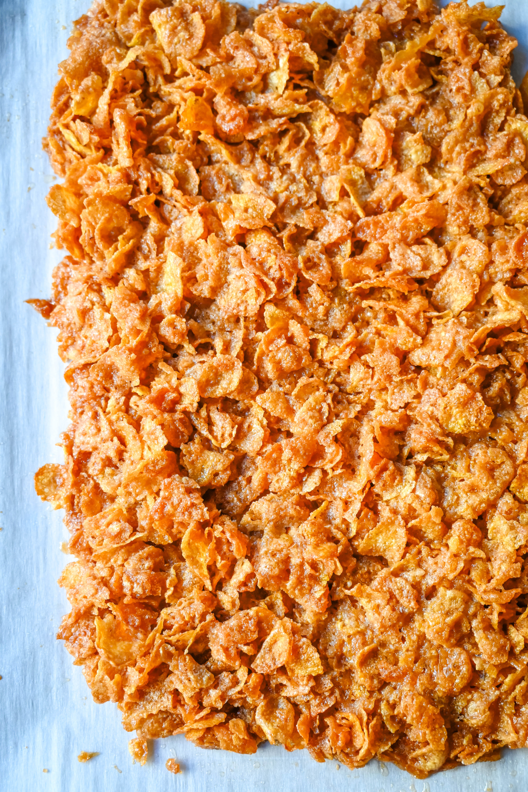 Cornflake Crack or Cornflake crunch on baking sheet