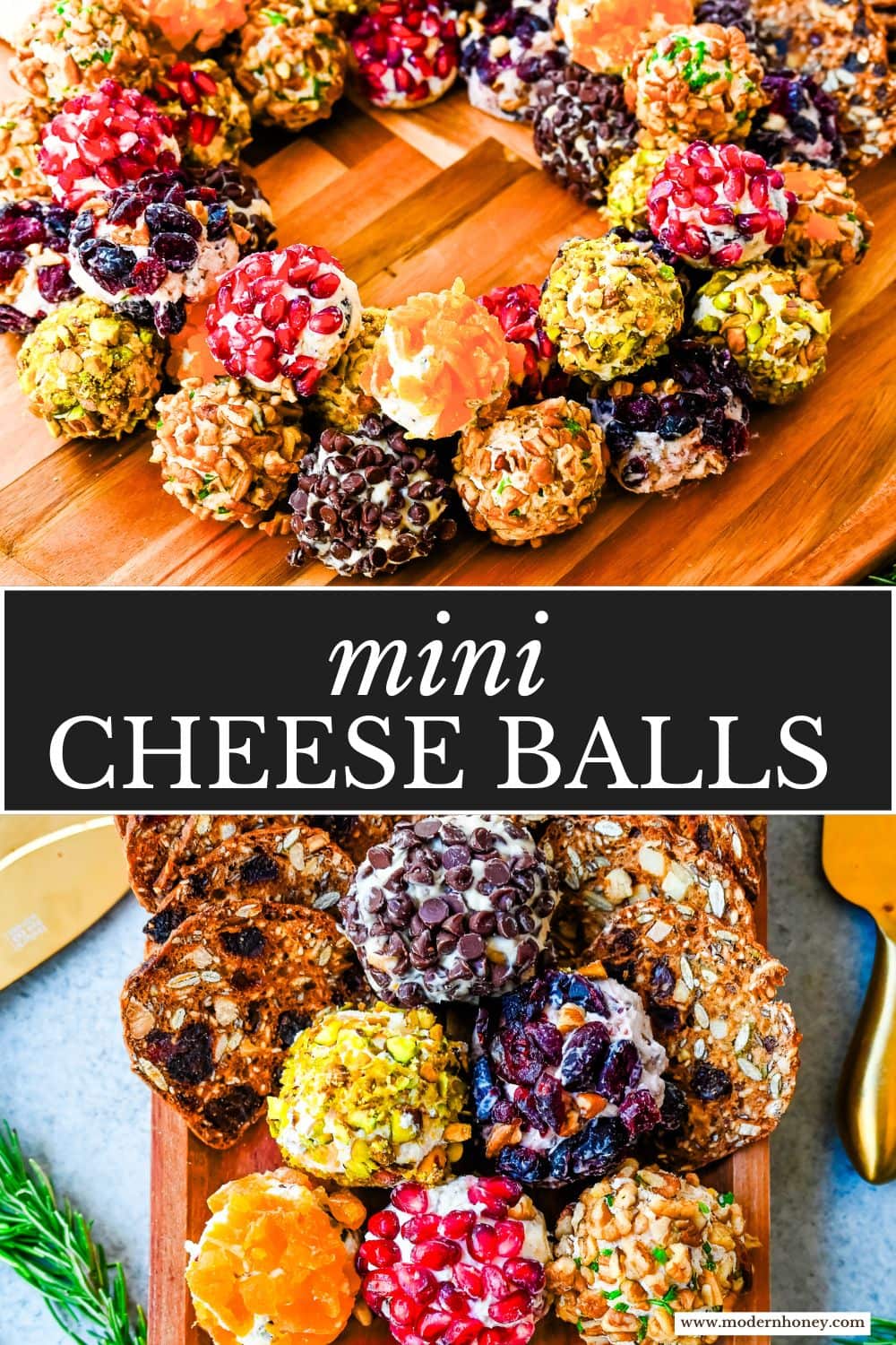 Mini Cheese Balls are the ultimate crowd-pleasing appetizer—bite-sized, creamy, and endlessly customizable. Whether you're hosting a party, creating a stunning charcuterie board, or need a quick snack for guests, these cheese ball bites will be a hit! With options ranging from savory herbs and spices to sweet fruity toppings, there are so many combinations to try. I am also sharing how to make a cheese ball Christmas tree and cheese ball Christmas wreath for a holiday appetizer idea.