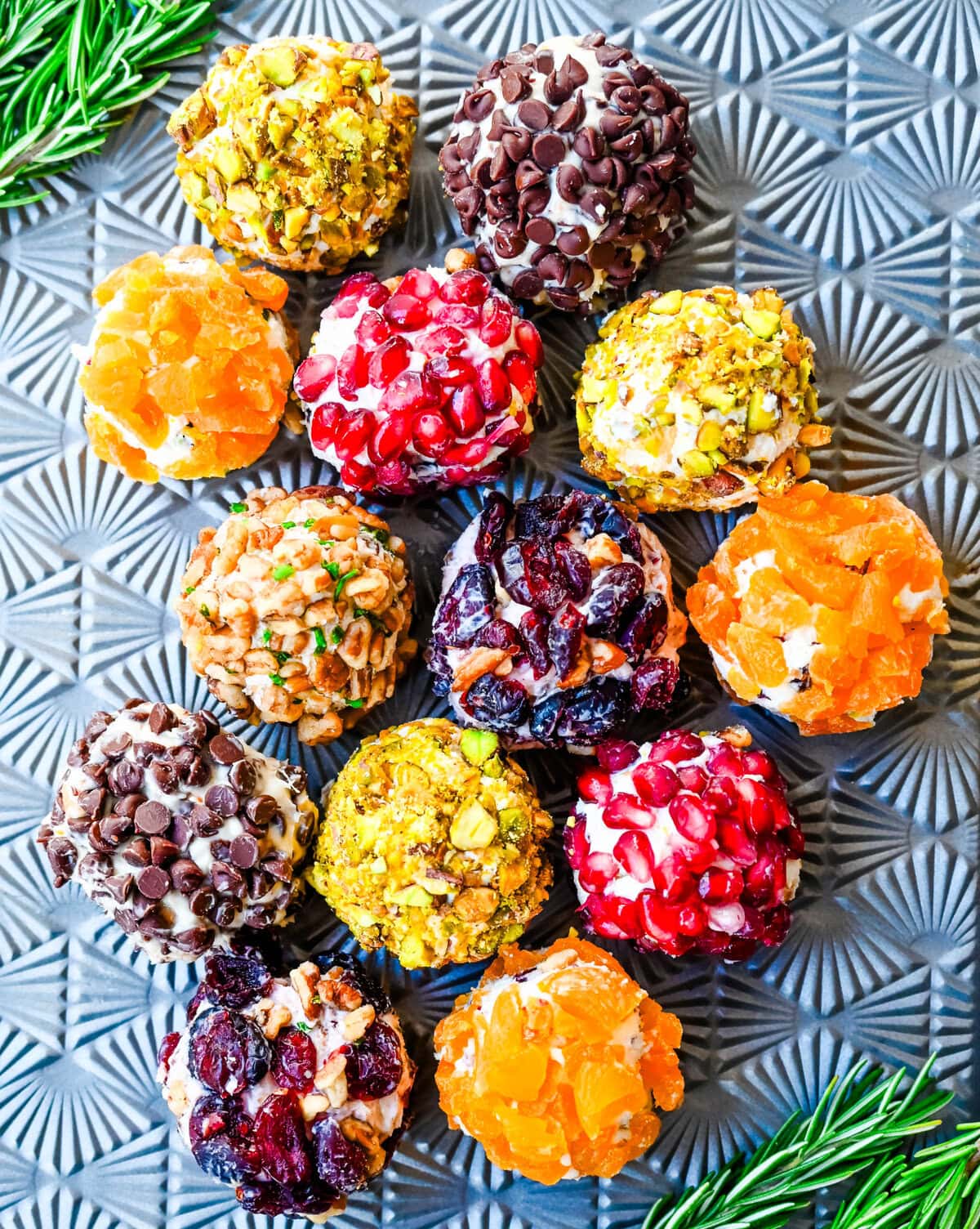 Homemade Mini Cheese Balls as a holiday appetizer