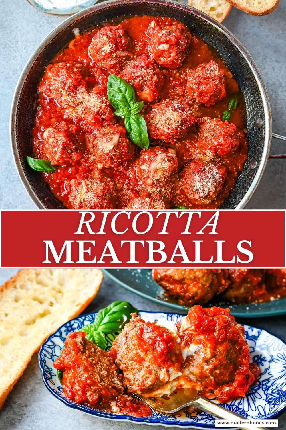 Ricotta Parmesan Meatballs. How to make the juiciest, moist meatballs made with creamy ricotta cheese and parmesan cheese. Sharing all of the tips for making the best ricotta meatballs.