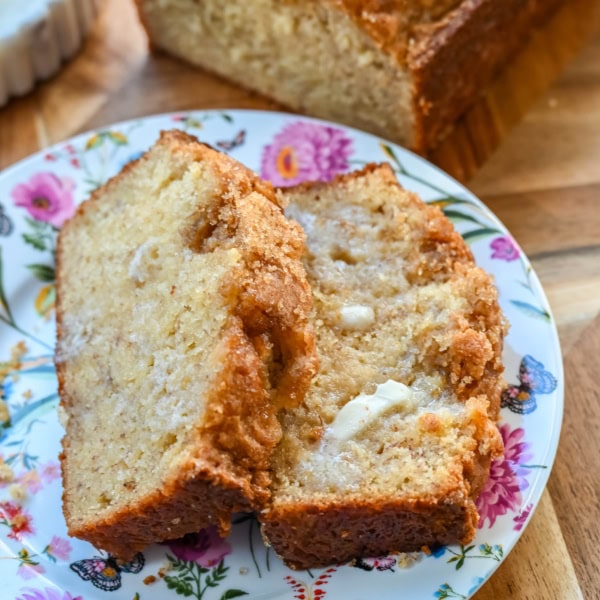 If you are looking for a moist, tender, flavorful, melt-in-your-mouth banana bread, this is the best banana bread recipe! It is made with both butter and oil, sour cream and buttermilk, and ripe, sweet bananas for baking up the most perfect banana bread.