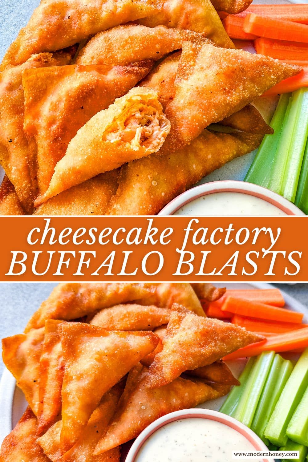 Buffalo Blasts are a crispy, spicy, and flavorful appetizer that combines tangy buffalo chicken and cheese in golden fried pockets. These bite-size appetizers made with a blend of melted cheese, tender chicken, and zesty buffalo sauce, are wrapped in wonton wrappers and fried to golden perfection. These popular Cheesecake Factory Buffalo Blasts are a super popular appetizer.