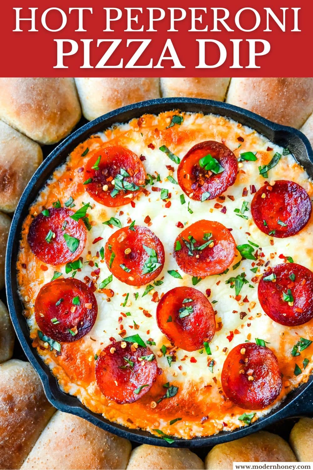 Hot Pepperoni Pizza Dip is a delicious and cheesy appetizer that brings all the classic pizza flavors. Loaded with melted cheeses, tangy marinara sauce, creamy cream cheese, and plenty of crispy pepperoni, this party dip is perfect for game days, potlucks, or get-togethers. It’s an easy appetizer recipe that can be whipped up in no time with minimal effort. The hot pepperoni pizza dip pairs well with homemade pizza dough rolls.